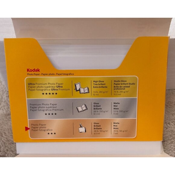Kodak Glossy Photo Paper 80 Sheets 4" X 6" Instant Dry Premium Quality For Inkje - Picture 3 of 4